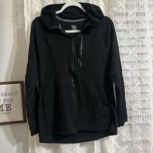Men’s stretch active Black Hoodie Jacket